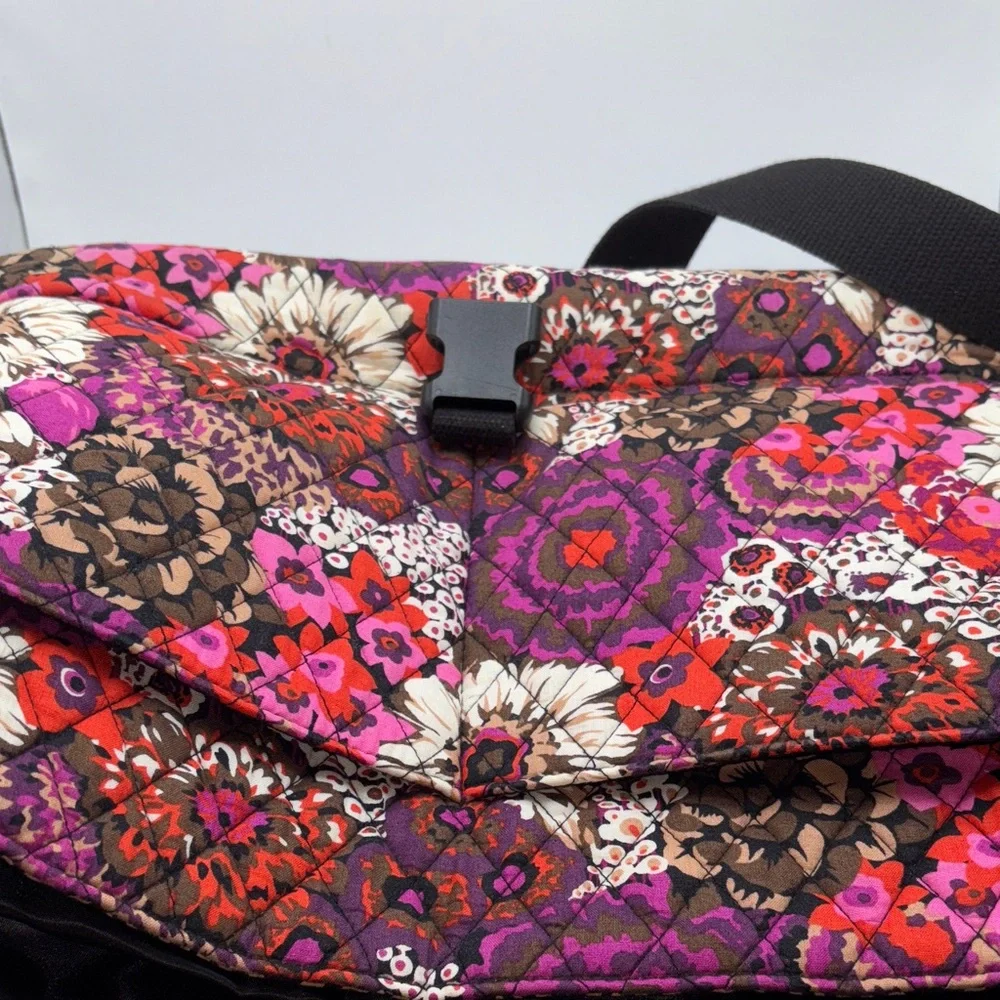 Vera Bradley Floral Quilted Women's Laptop Messenger Bag